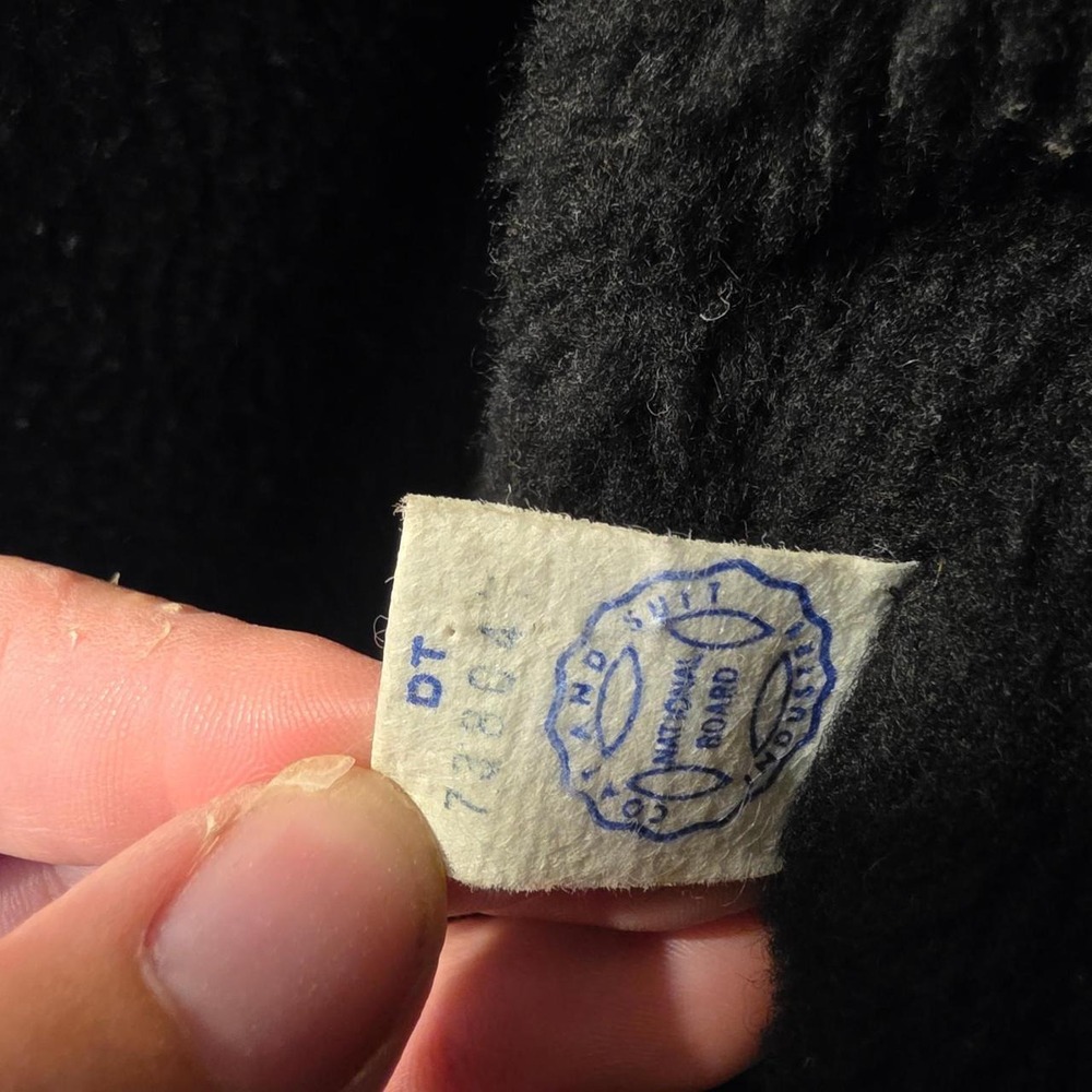 Vintage 1960s Boho Shearling Suede Coat Jacket Embroidered Penny Lane ILGWU - Picture 2 of 7
